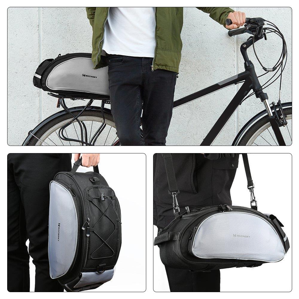 Borsa Portabiciclette Con Tracolla 13l Nera (wbb1bk) - Foto 8