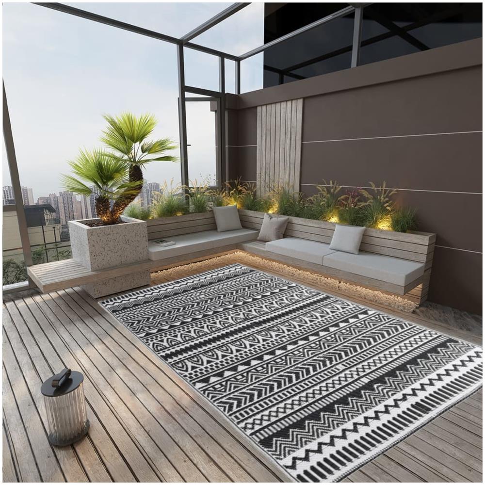 Tappeto Da Esterni Nero 190x290 Cm In Pp - Foto 1