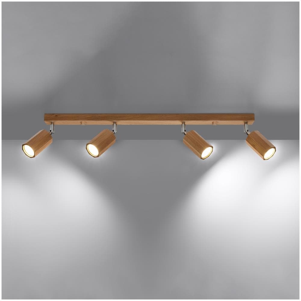 Applique Da Soffitto In Legno Zeke 4 Legno 200x50x800 Mm Legno - Foto 11