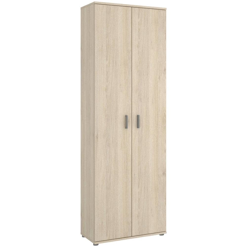 Armadio Multiuso Suretta, Mobile Multifunzione Portaoggetti, Guardaroba A 2 Ante, 61x35h190 Cm, Rovere - Foto 2