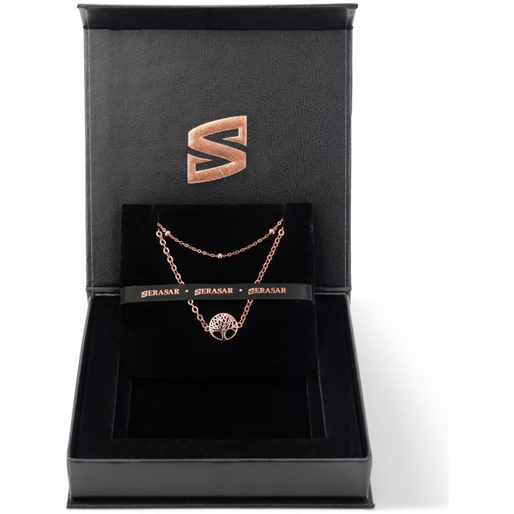 Bracciale in Argento Sterling, ""Life"", Oro rosa - Foto 2