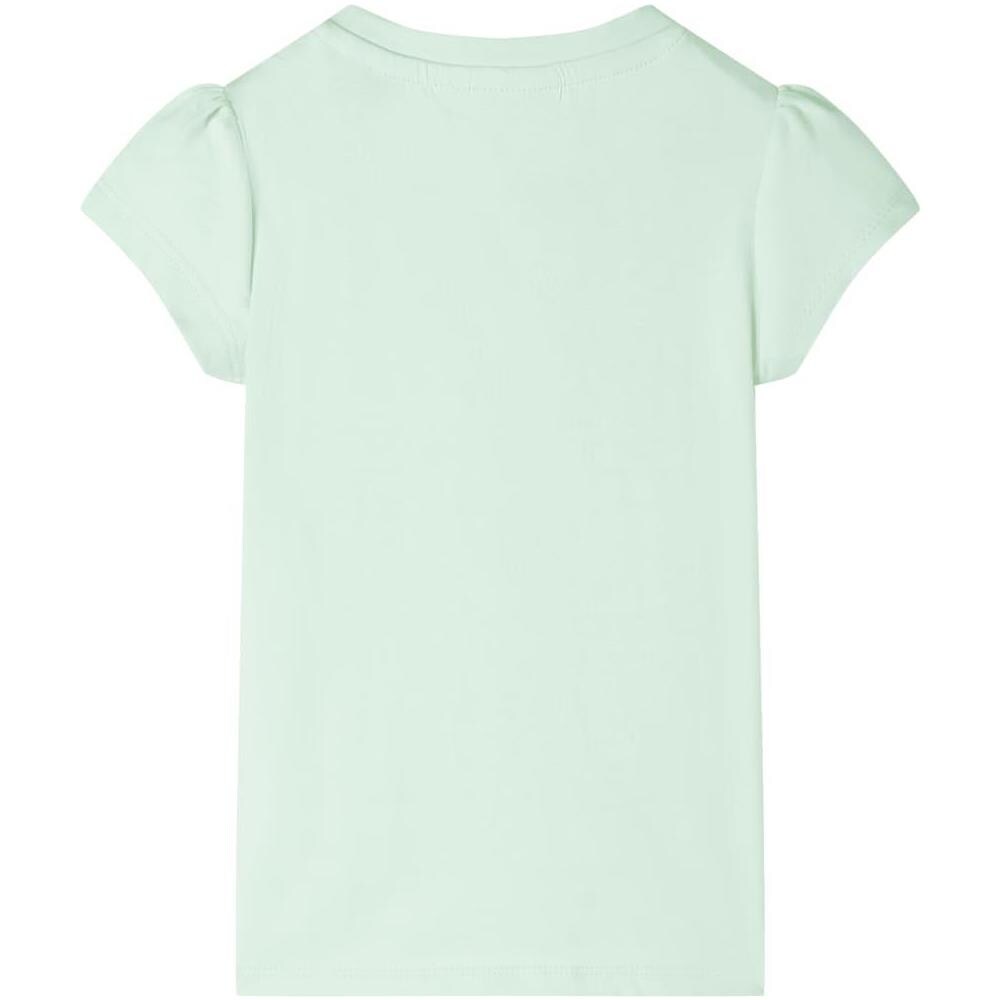 Maglietta da Bambina Maniche Aletta Verde Tenue 128 - Foto 2