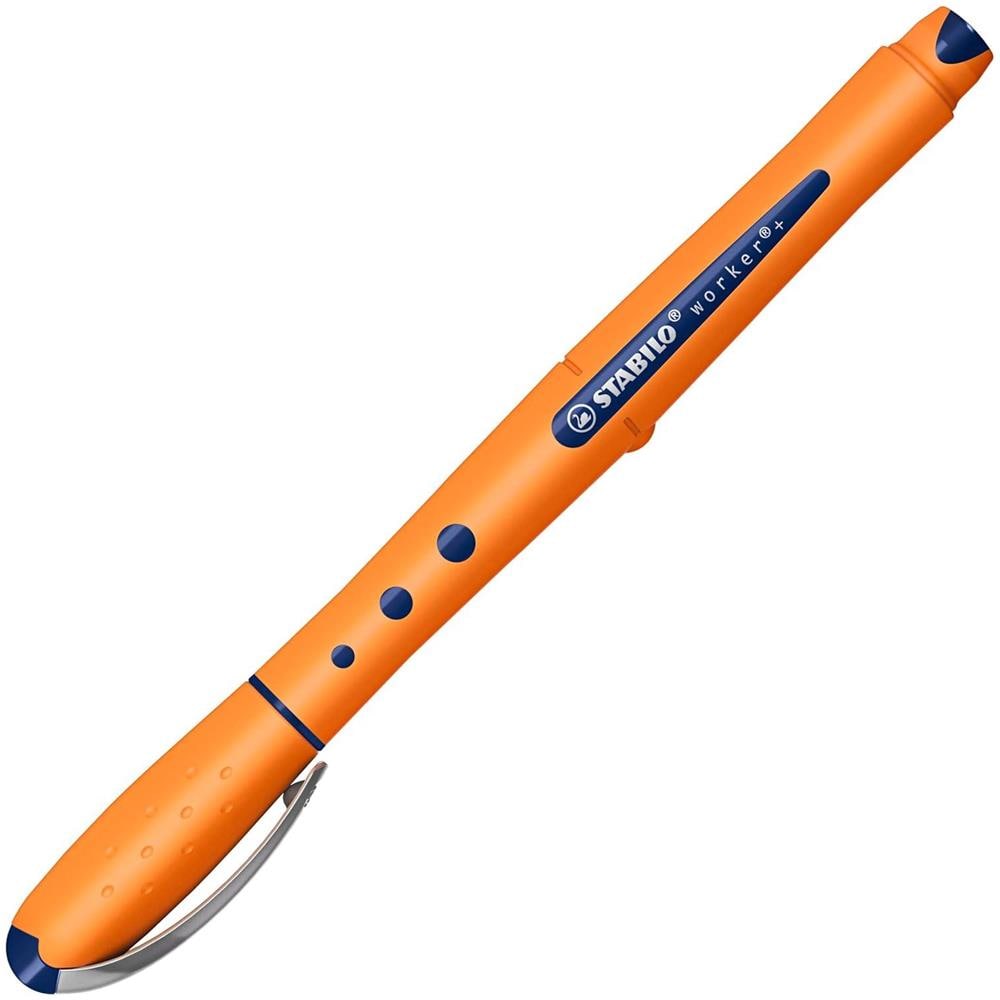 worker+ medium - Penna Roller - Tratto 0,5 mm - Confezione da 10 - Blu - Foto 2