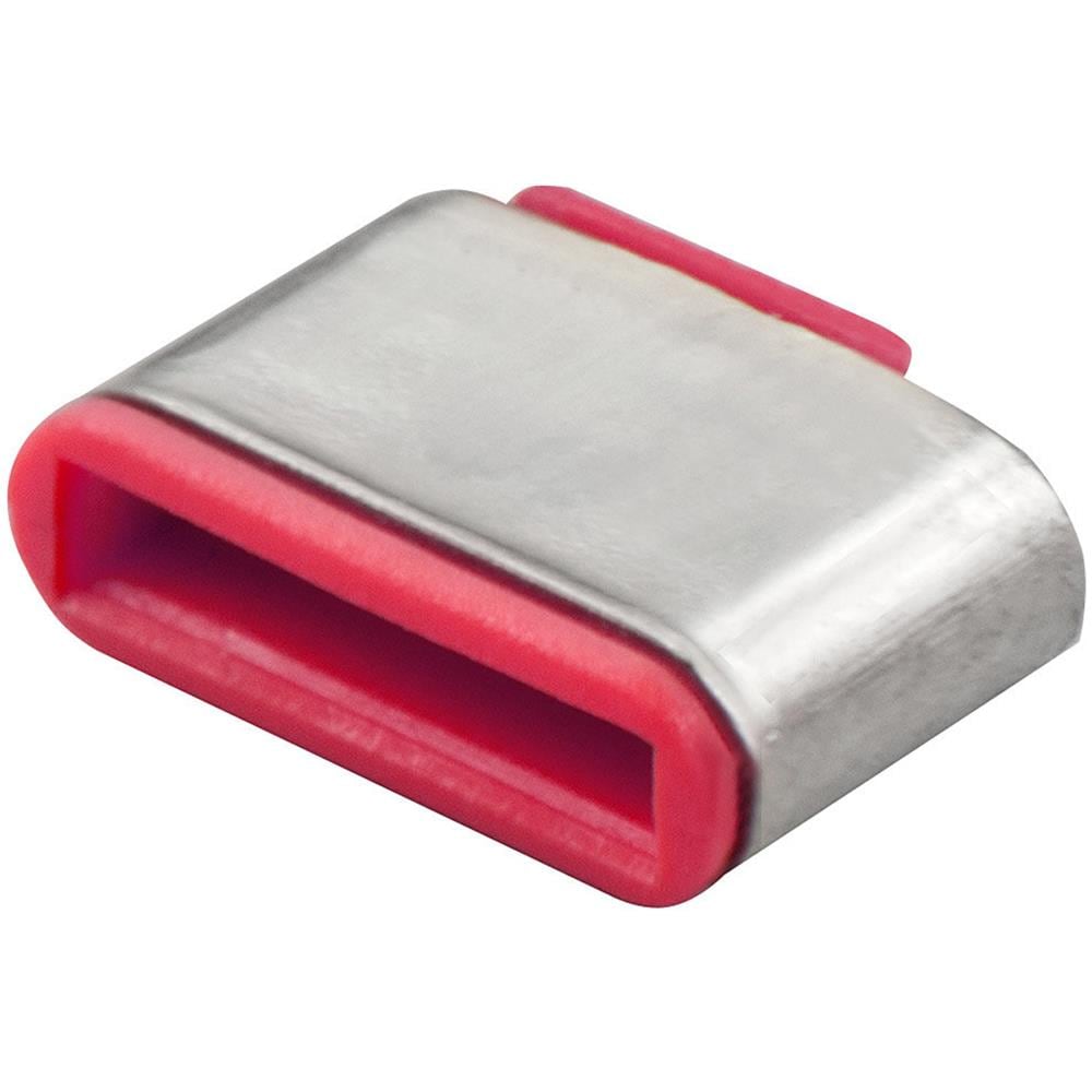 Blocca Porte Usb Tipo C (senza Chiave), 10 Pezzi, Rosso - Foto 1
