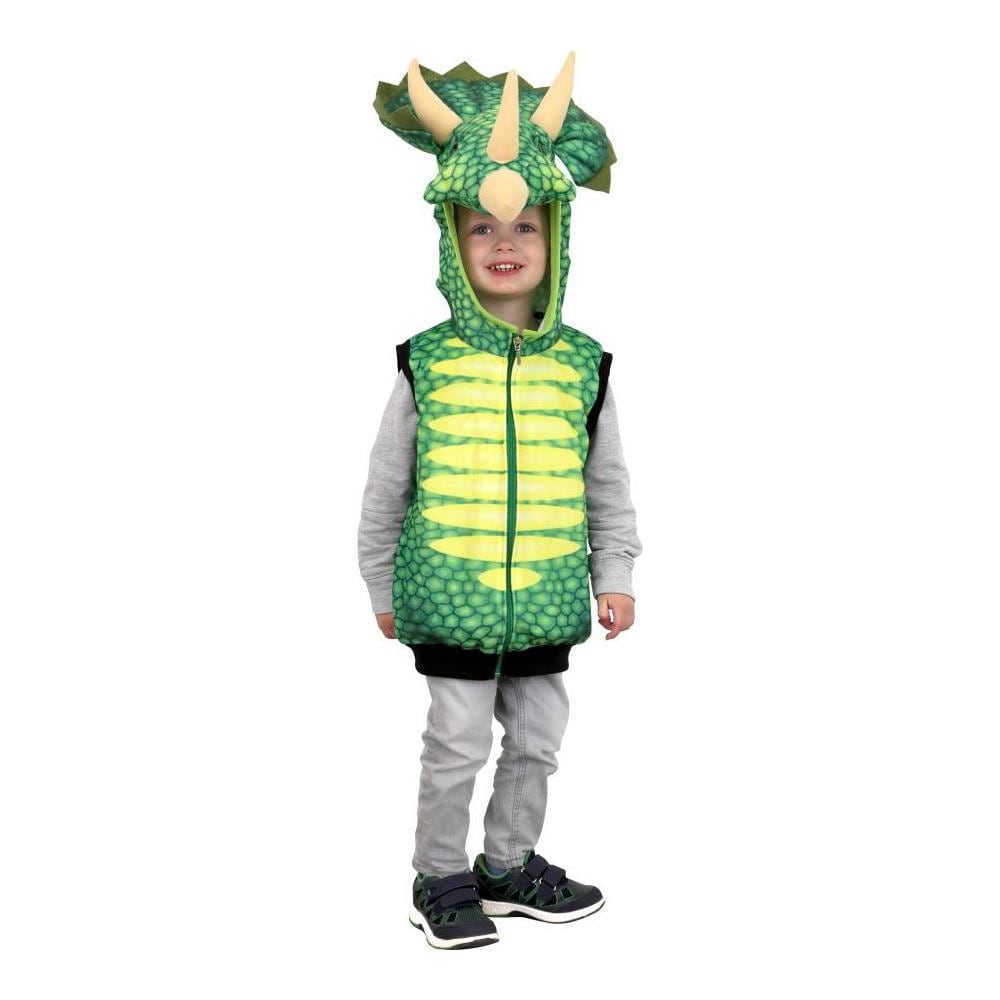 Costume Gilet Dinosauro Triceratopo - Foto 1