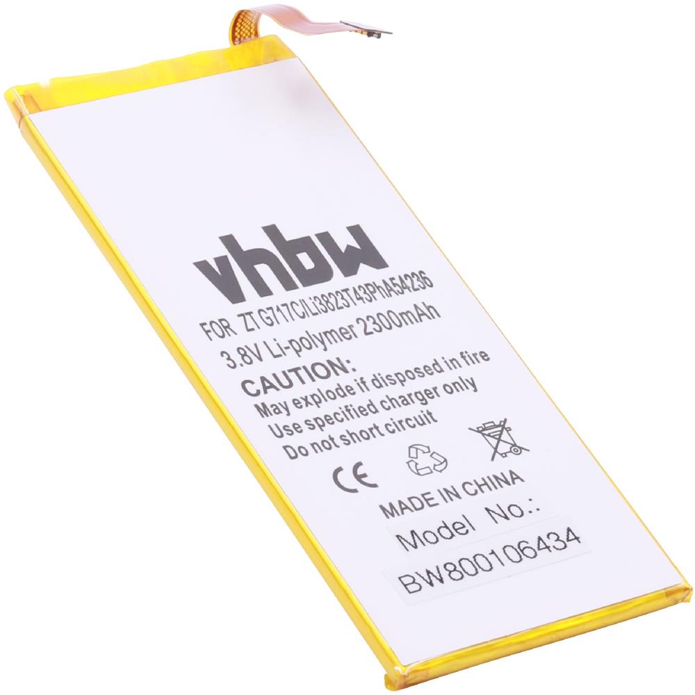 Litio-polimeri Batteria 2300mah (3.8v) Per Cellulari E Smartphone Zte Star 1 S2002, Little Star S2003, Star 2 S2005 Come Li3823t43p6ha54236. - Foto 1