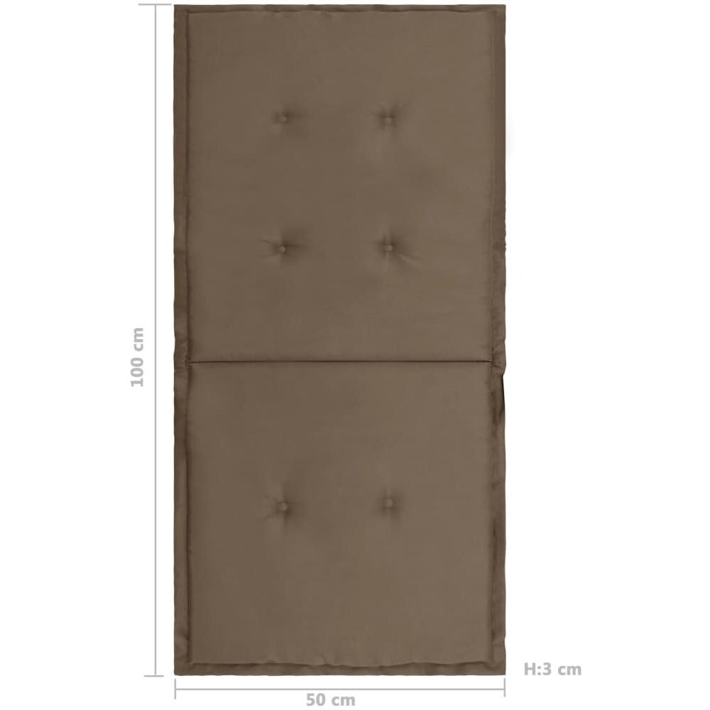 Cuscini per Sedie da Giardino 4 pz Grigio Talpa 100x50x4 cm - Foto 7