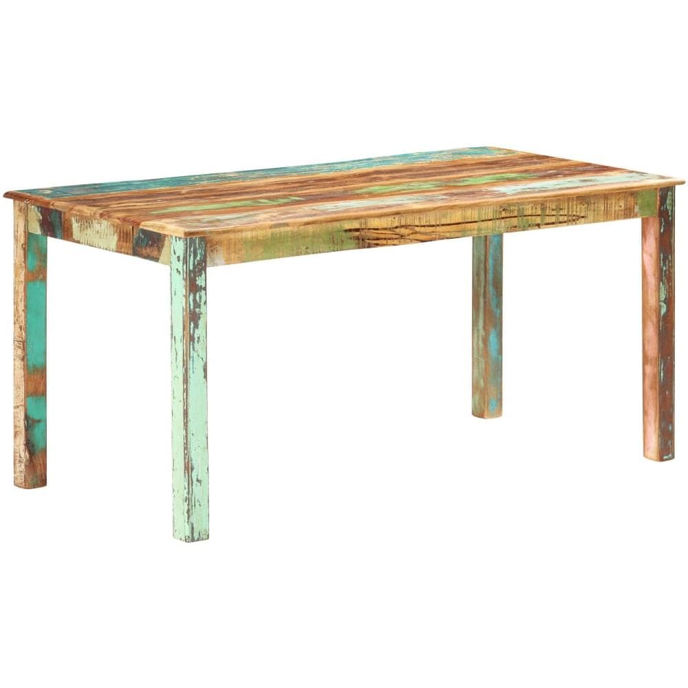 Tavolo Da Pranzo In Legno Massello Di Recupero 160x80x76 Cm - Foto 1