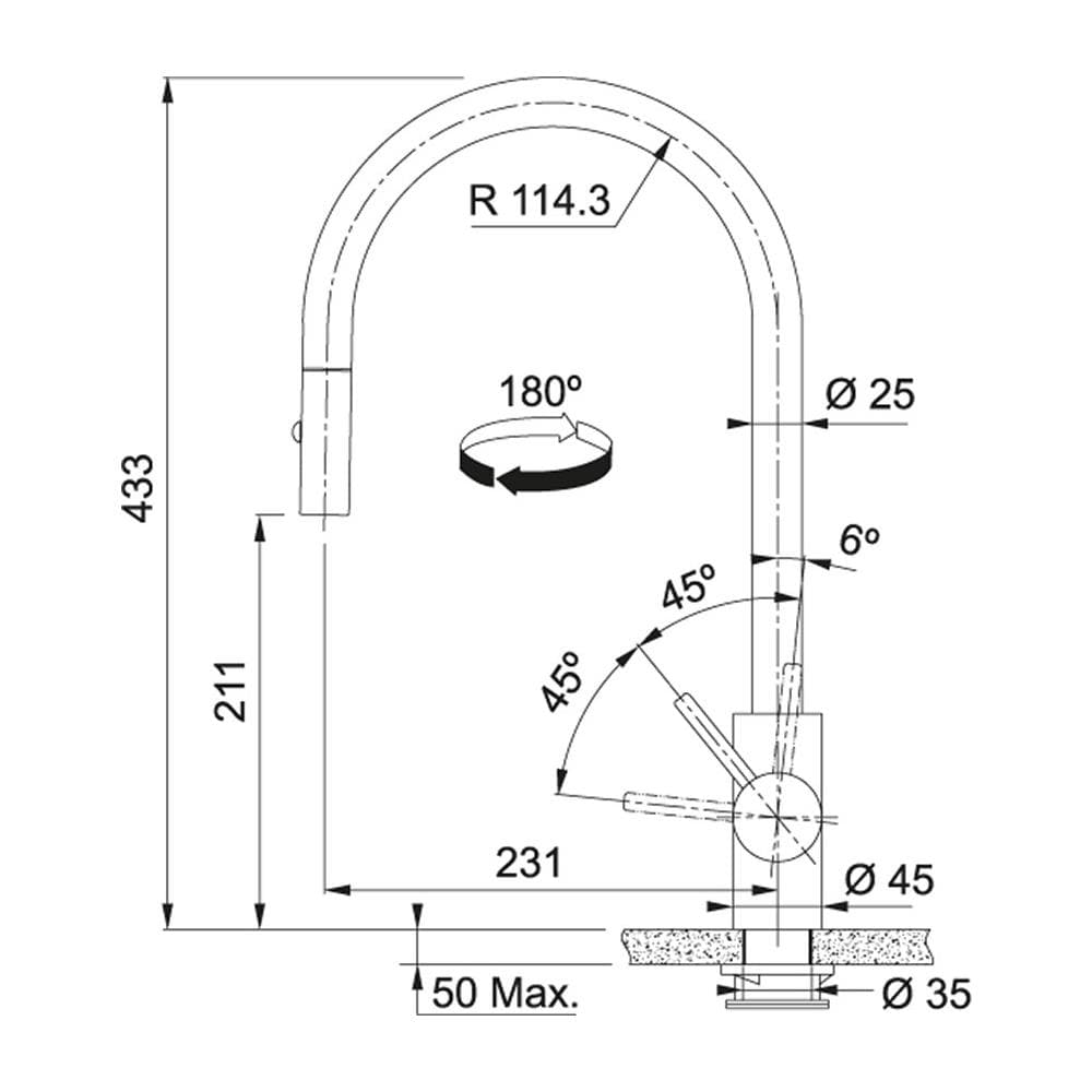 Miscelatore Eos Neo Doccia Colore Nero - Foto 3