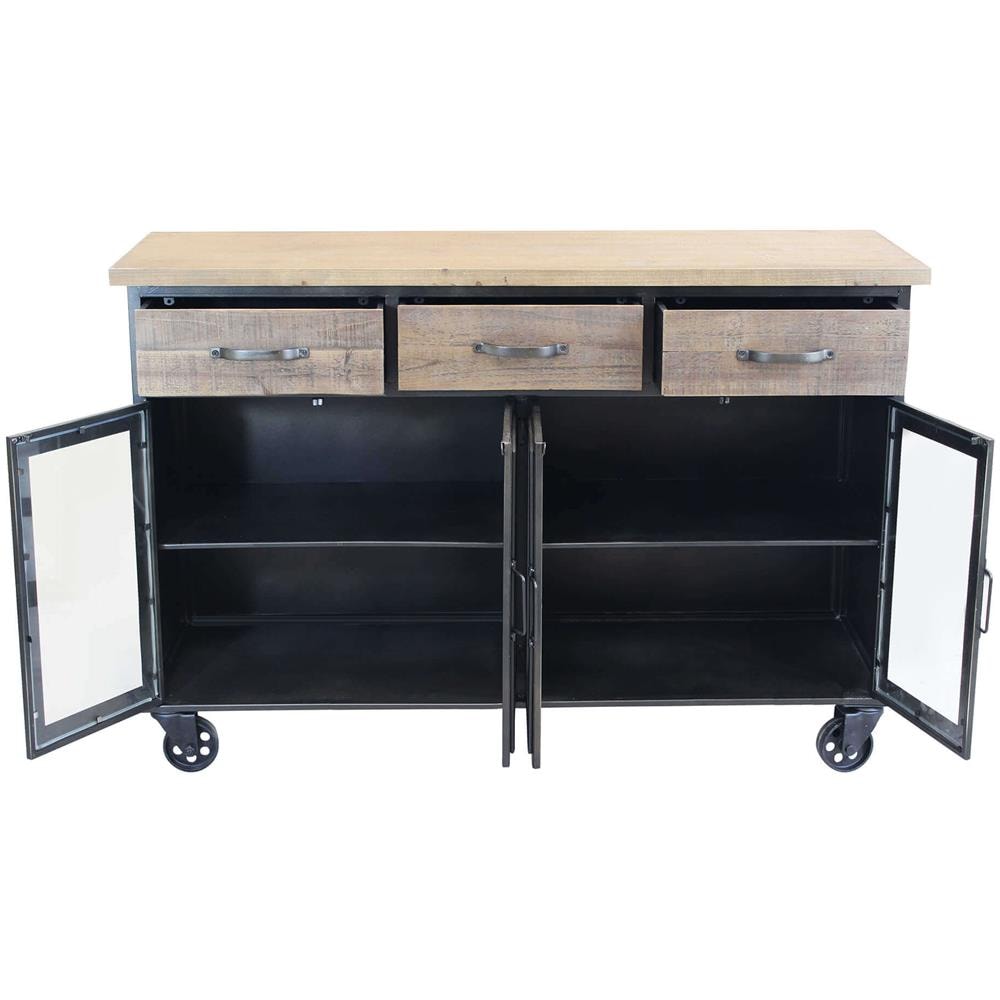 Caly - Madia Industrial In Acciaio E Legno - Foto 2