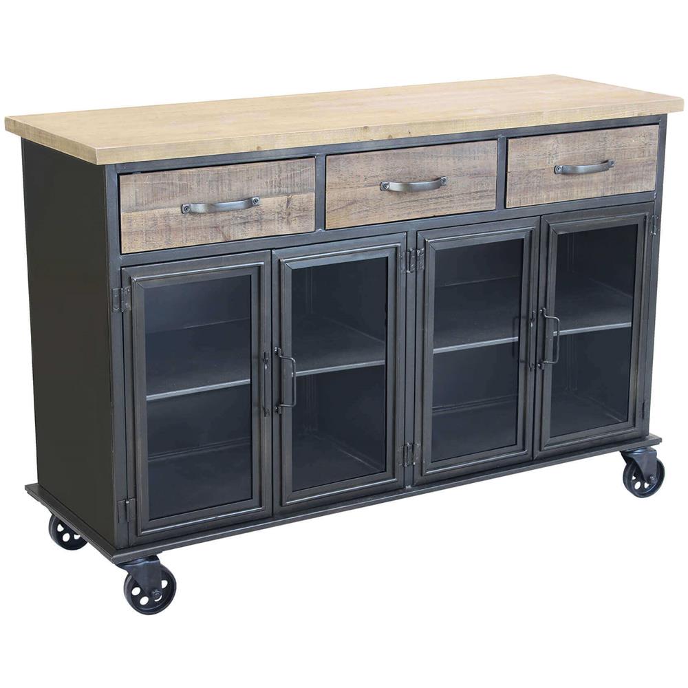 Caly - Madia Industrial In Acciaio E Legno - Foto 1