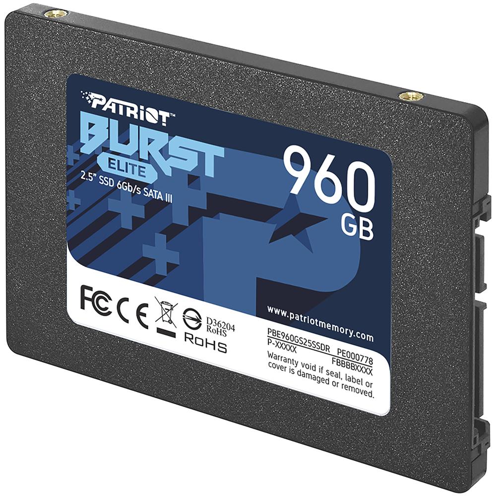 Ssd Patriot 960gb Burst Elite 2.5" Sata3 Read: 450mb / Write: 320 Mb / S - Pbe960gs25ssdr - Foto 2