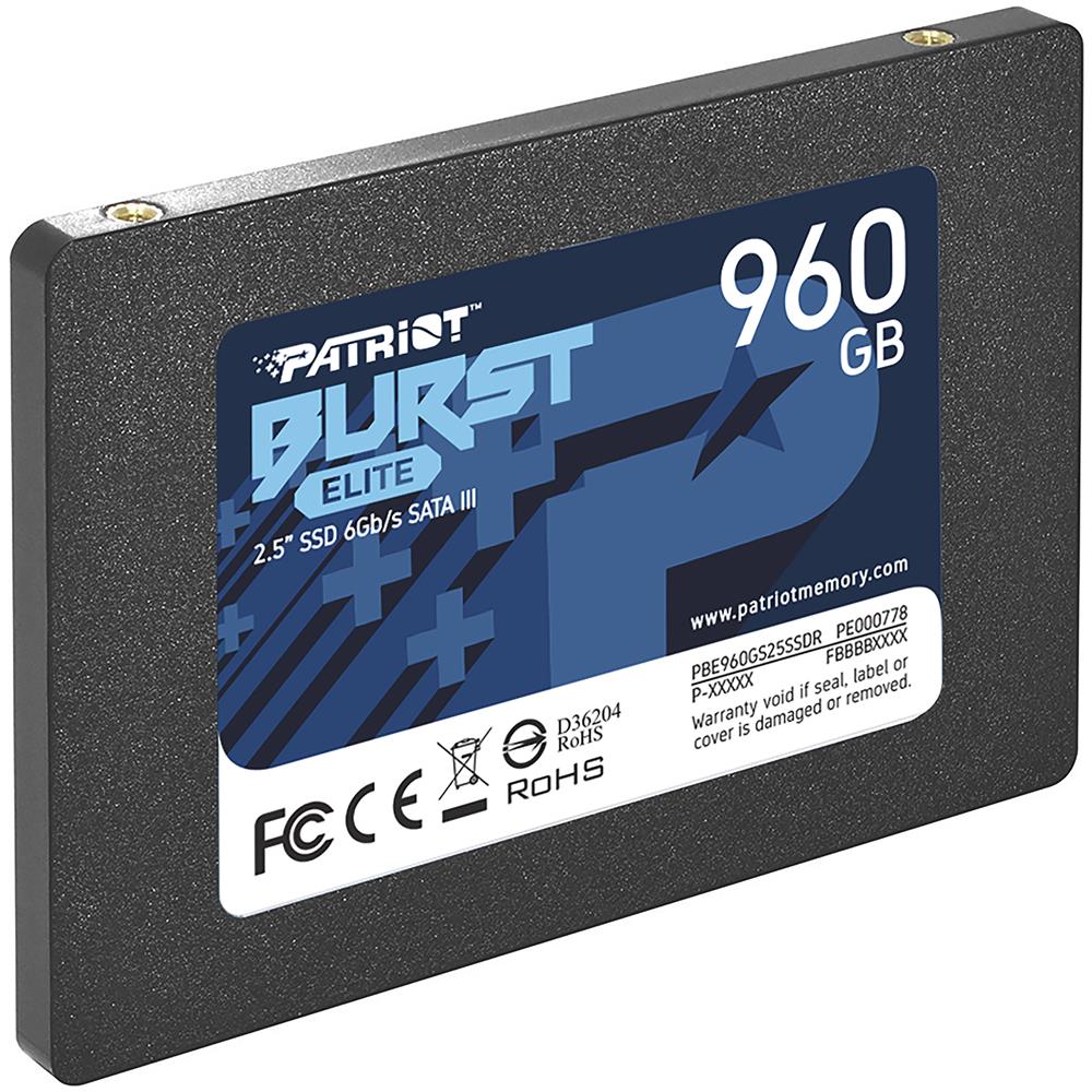 Ssd Patriot 960gb Burst Elite 2.5" Sata3 Read: 450mb / Write: 320 Mb / S - Pbe960gs25ssdr - Foto 3
