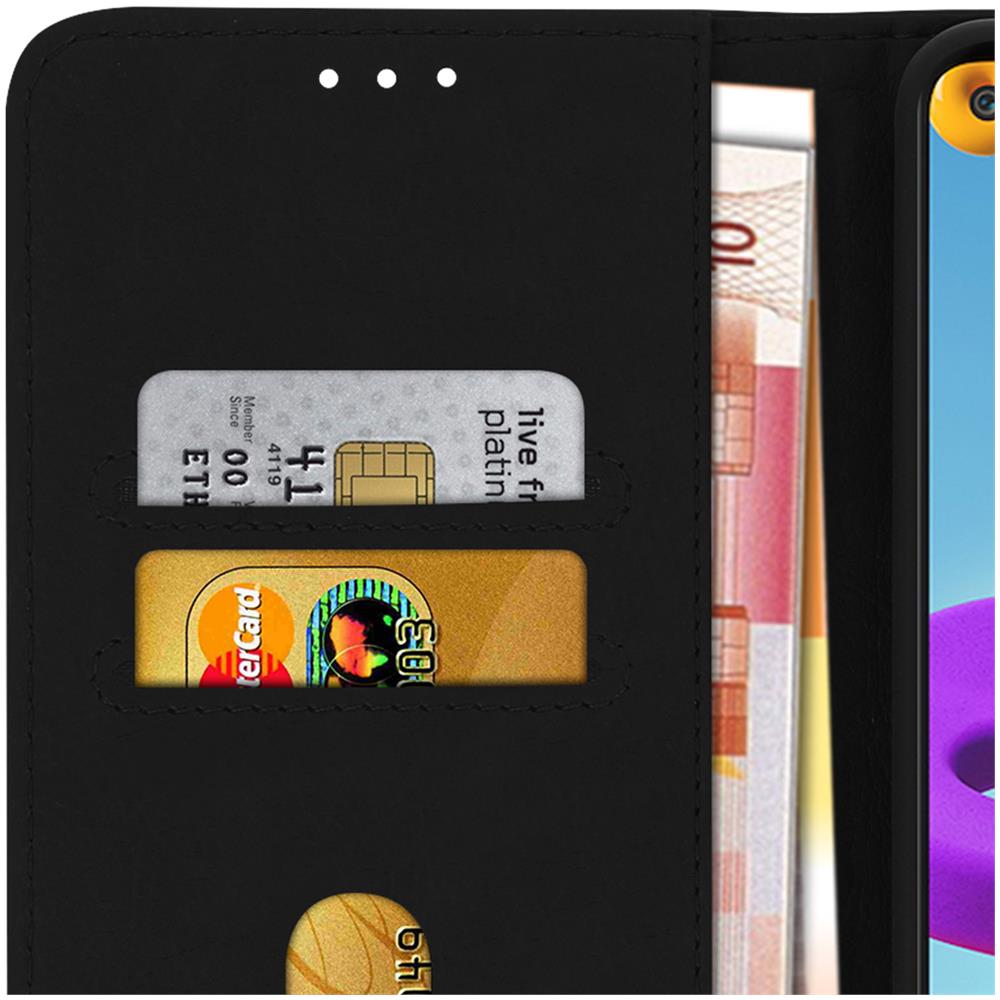 Custodia Samsung Galaxy A21s Portadocumenti Funzione Supporto Nero - Foto 5