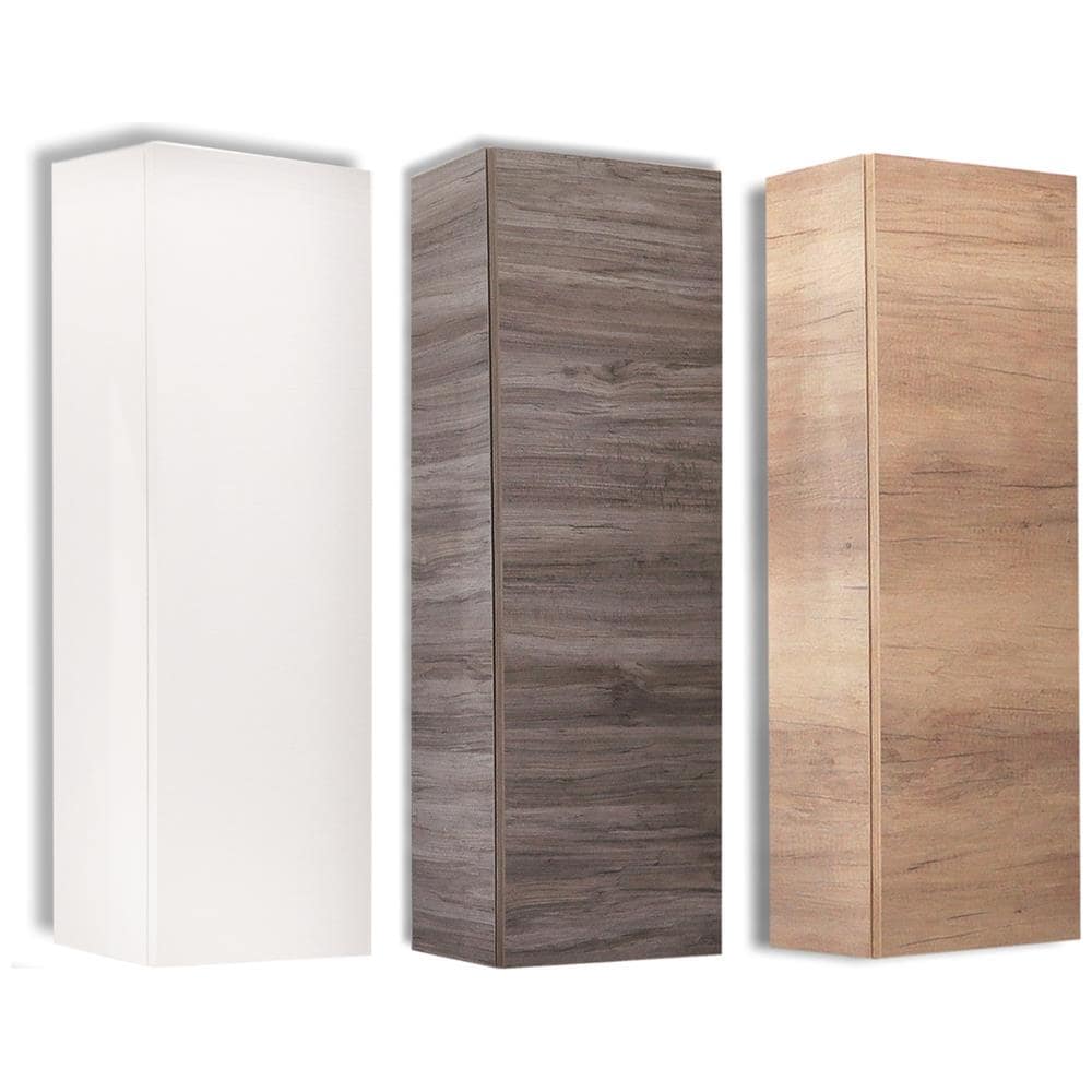 Mensolone In Laminato Sospeso Per Lavabi Da Appoggio Arredo Bagno Made In Italy *** Finitura- : Bianco - Foto 1