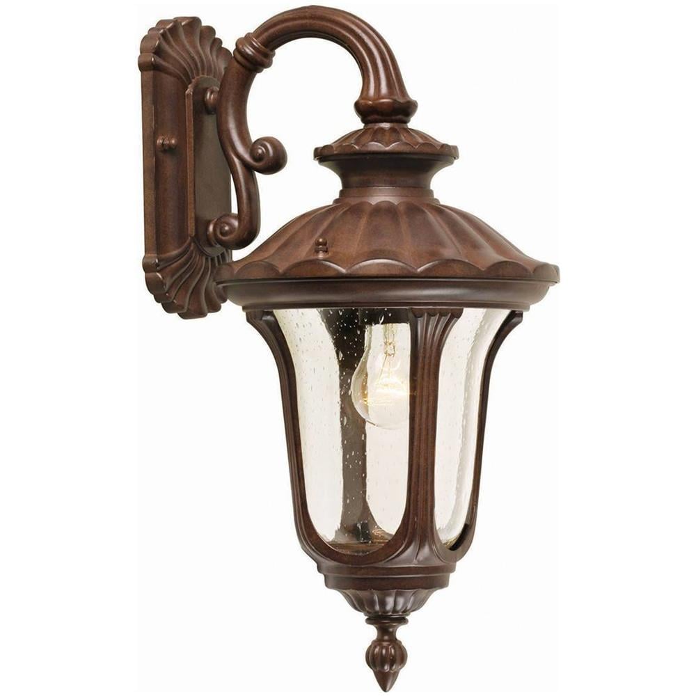 1 Lanterna Da Parete Piccola Da Esterno Luce Patina Bronzo Arrugginita Ip44, E27 - Foto 1