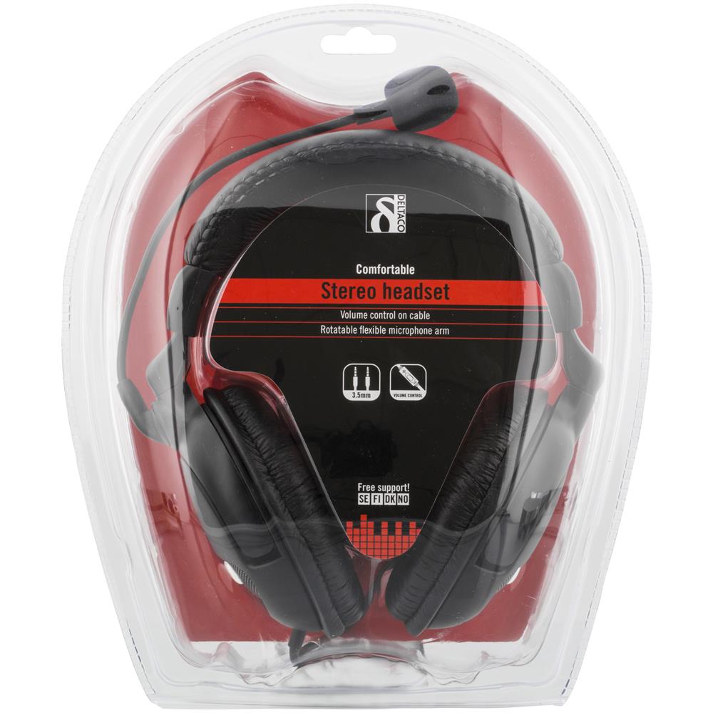 Cuffie Con Microfono E Controllo Del Volume, 2 X 3,5 Mm, Nere - Foto 8