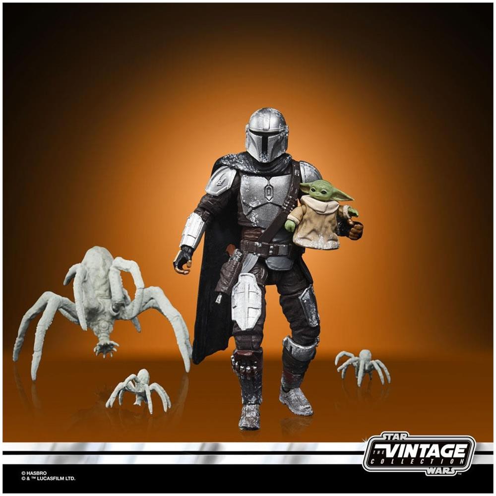 Star Wars: The Mandalorian Vintage Collection Action Figure 2021 The Mandalorian & Grogu (maldo Kreis) 10 Cm - Foto 2