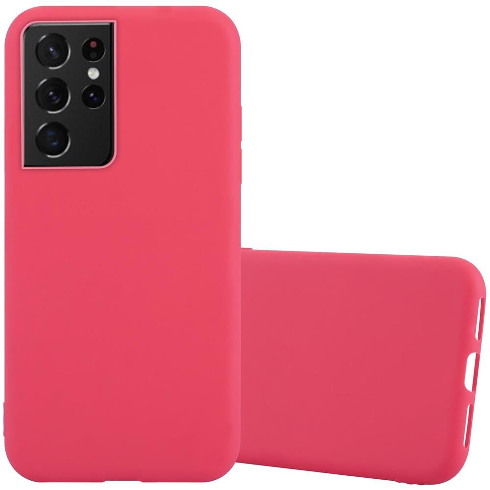 Custodia Compatibile Con Samsung Galaxy S21 Ultra In Candy Rosso - Coperchio Protettivo In Silicone Tpu Flessibile - Foto 1