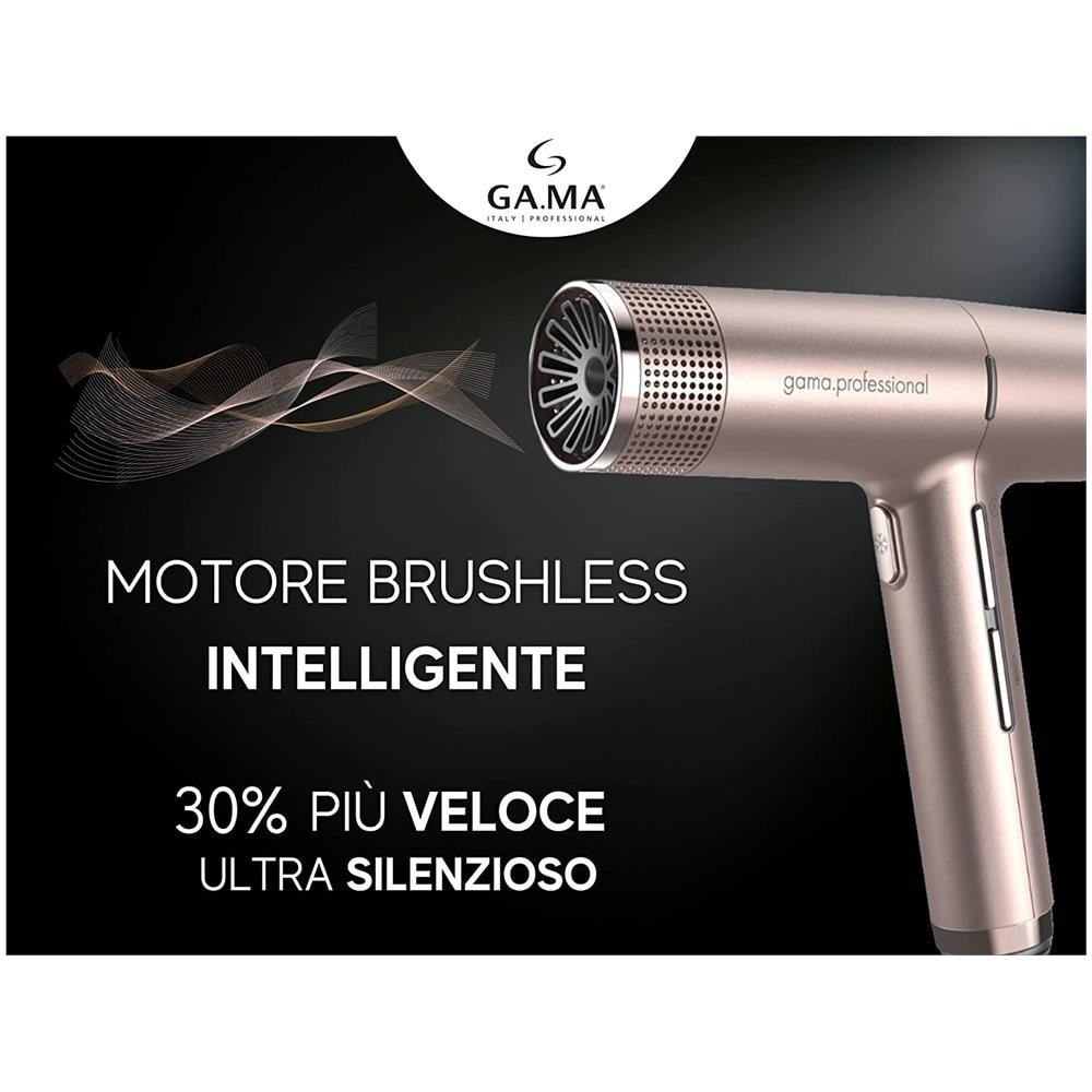 Asciugacapelli Gama Professional Ph6060rg Tecnologia Autoclean 2000 W Gold Rose - Foto 2