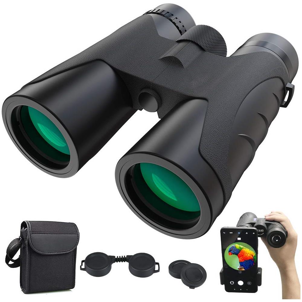 1 Paire De Jumelles 8 X 40 Haute Puissance à Faible Lumière De Vision Nocturne Idéale Pour Observer Les Oiseaux, Les Concerts De Voyage Et De Chasse