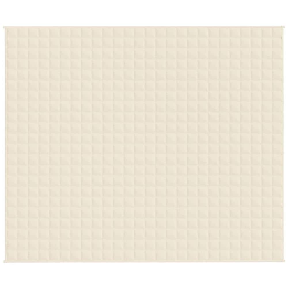 Coperta Ponderata Crema Chiaro 220x260 cm 11 kg Tessuto - Foto 2