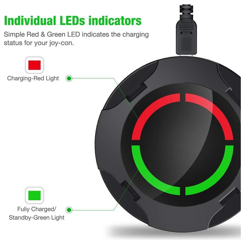 Stazione Di Ricarica Joy-con Per Nintendo Switch Per 4 Controller Di Gioco - Foto 2
