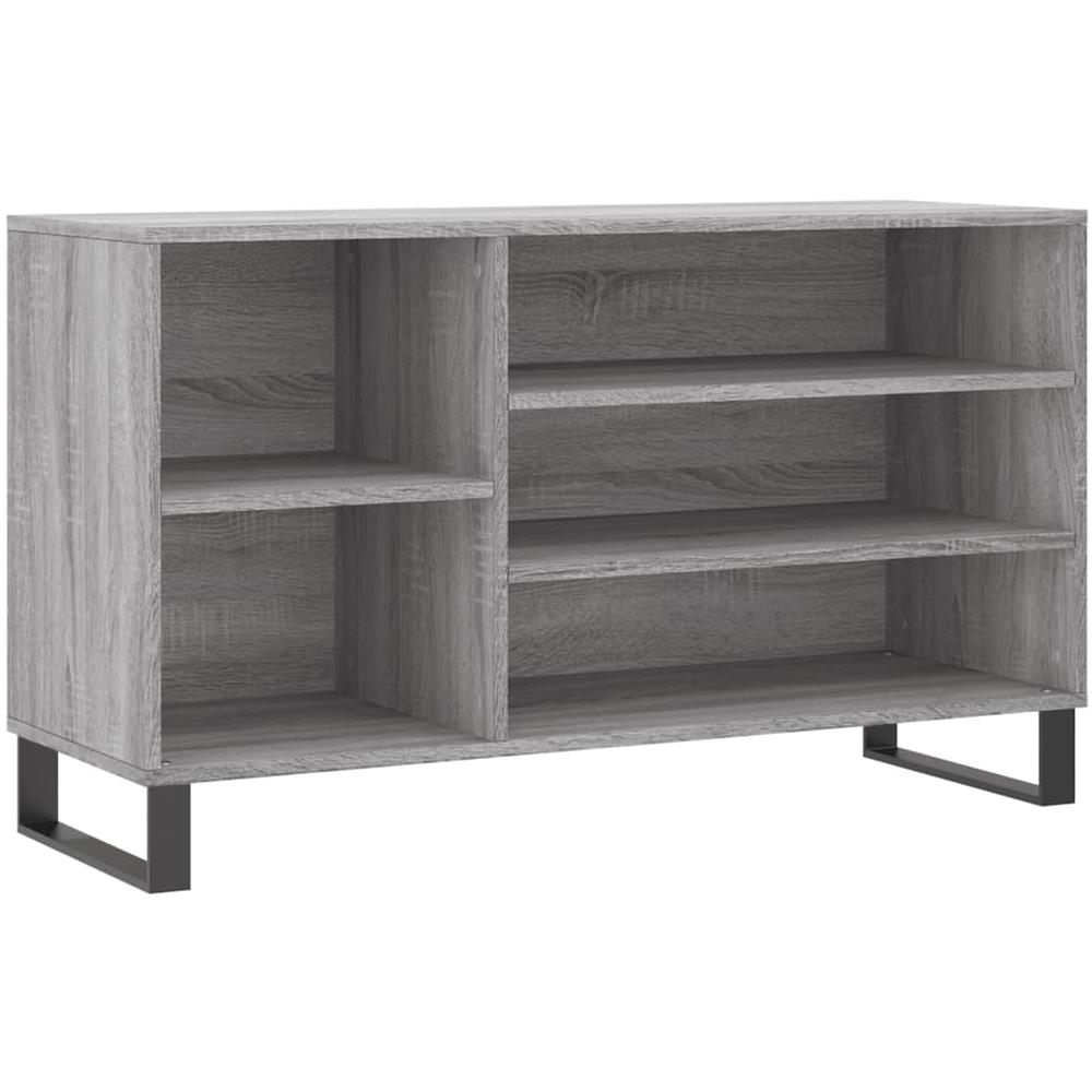 Scarpiera Grigio Sonoma 102x36x60 Cm In Legno Multistrato - Foto 2