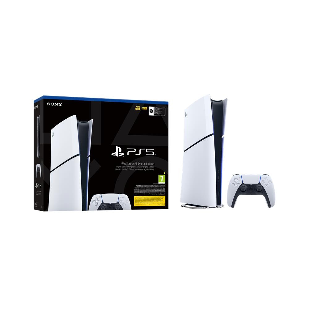 Console Play Station 5 Slim Digital Edition con Gamepad 1 TB Wi-Fi Colore Nero Bianco - Foto 1