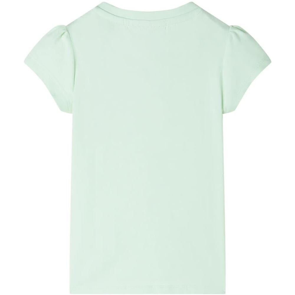 Maglietta da Bambina Maniche Aletta Verde Tenue 140 - Foto 2