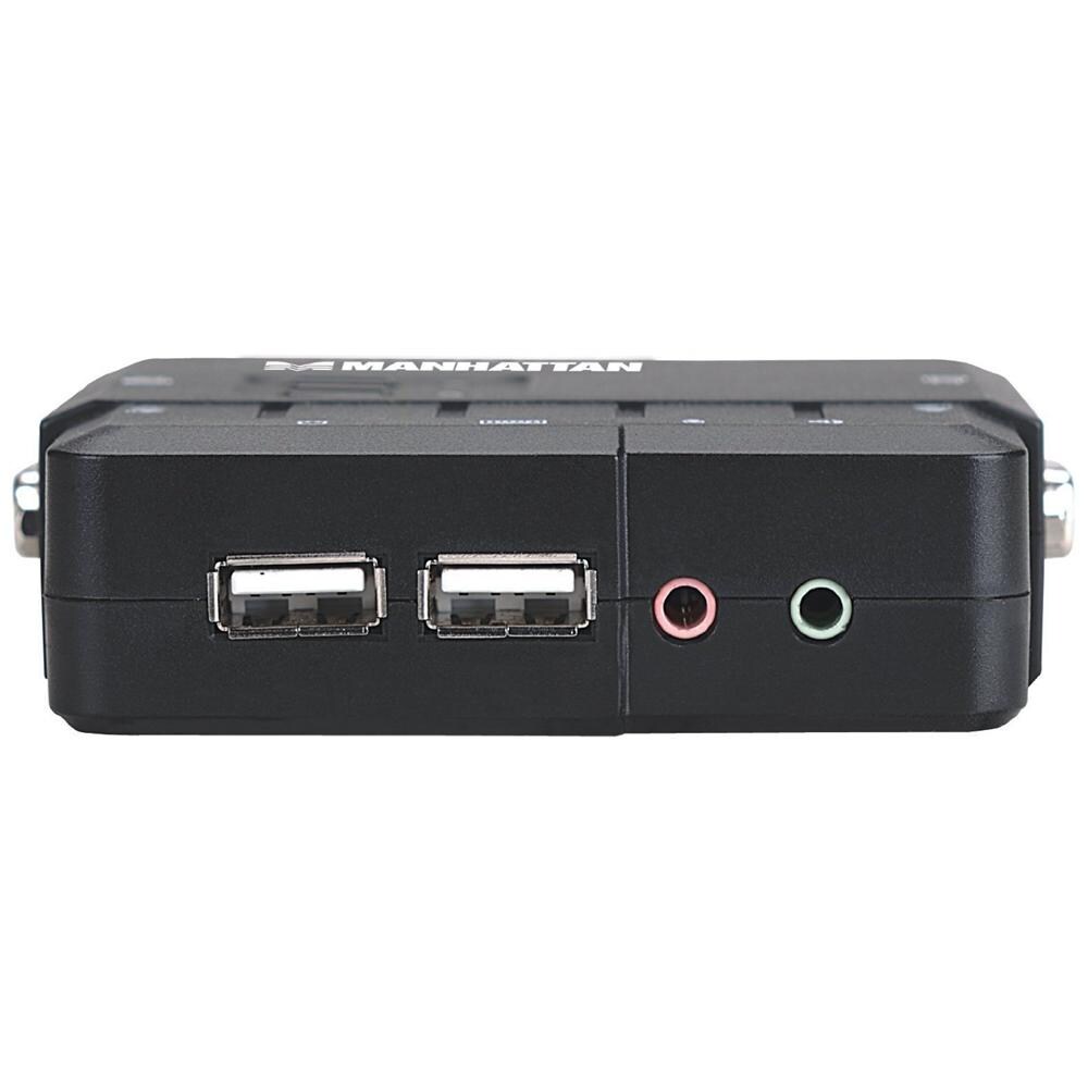 KVM Switch IDATA IVIEW-U2L 2 Porte USB / Audio Nero - Foto 2