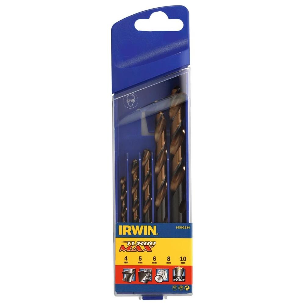 Hss Turbomax Set Puntetrapano 4/5/6/8/10 Mm 5 Pezzi - Foto 1