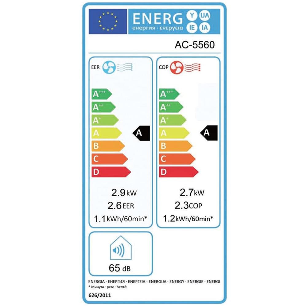 AC-5560 Condizionatore Portatile con Pompa di Calore 10000 Btu / h Classe A / A - Foto 10