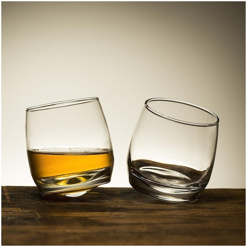 Set 6 Bicchieri Da Whisky Basculanti In Vetro, Cl 20 - Foto 2