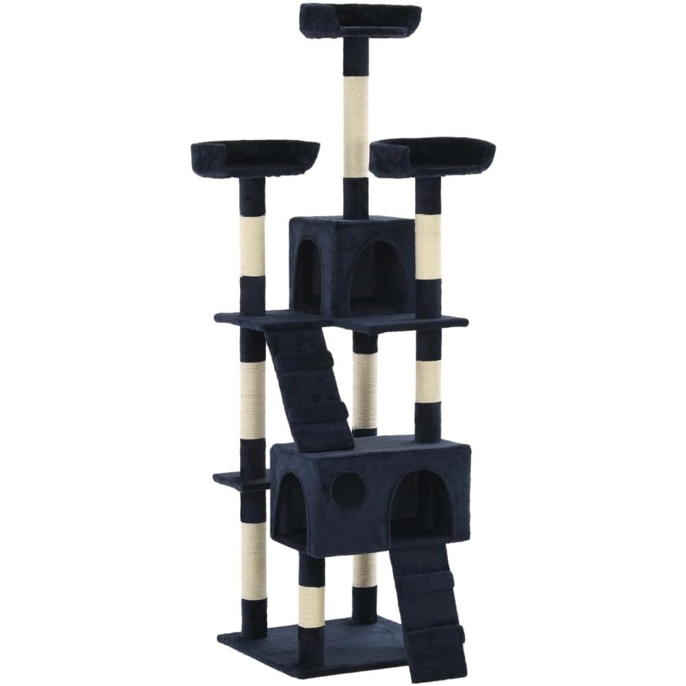 Albero Per Gatti Con Tiragraffi In Sisal 170 Cm Blu - Foto 2