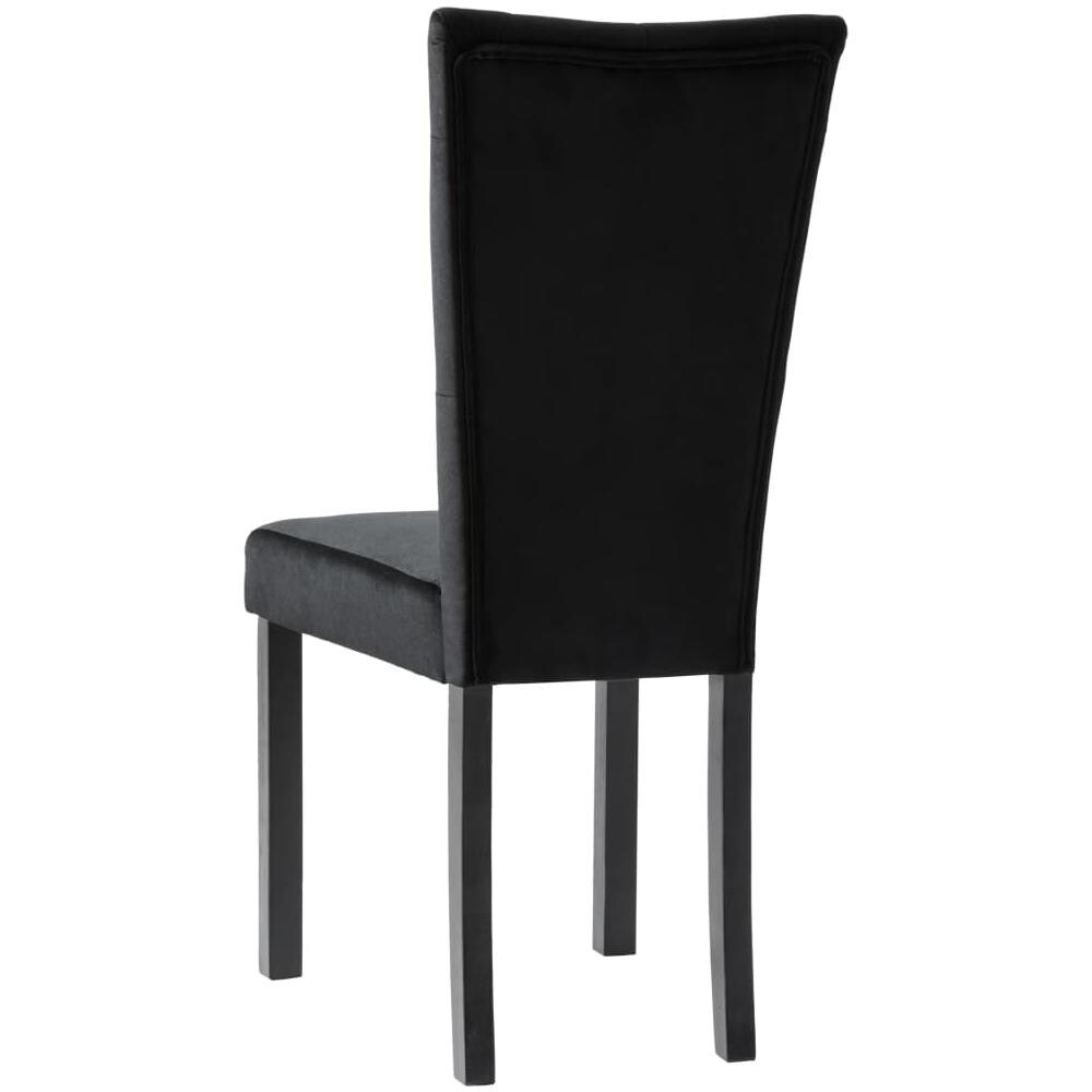 Sedie Per Sala Da Pranzo 6 Pz In Velluto Nero - Foto 7