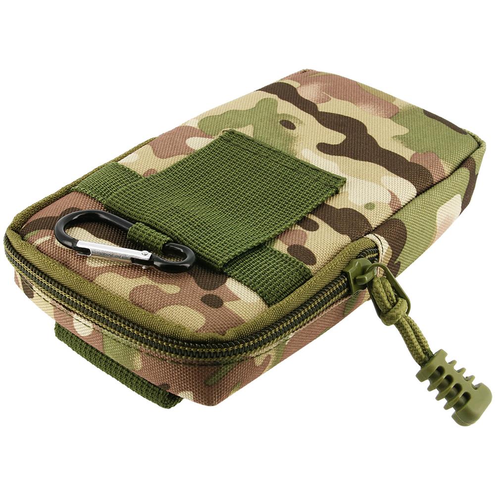Borsellino Smartphone Universale Custodia Cintura + Moschettone - Verde Militare - Foto 1