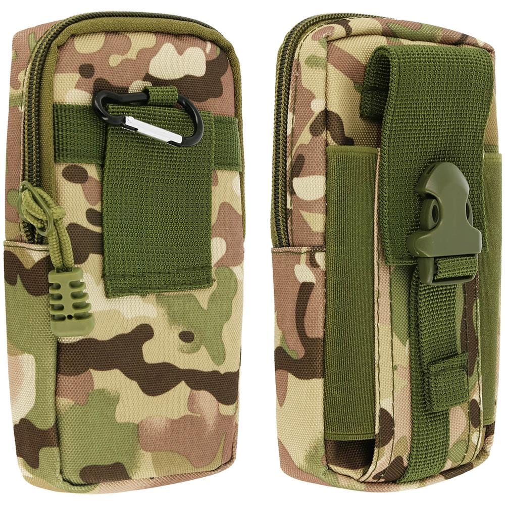 Borsellino Smartphone Universale Custodia Cintura + Moschettone - Verde Militare - Foto 5