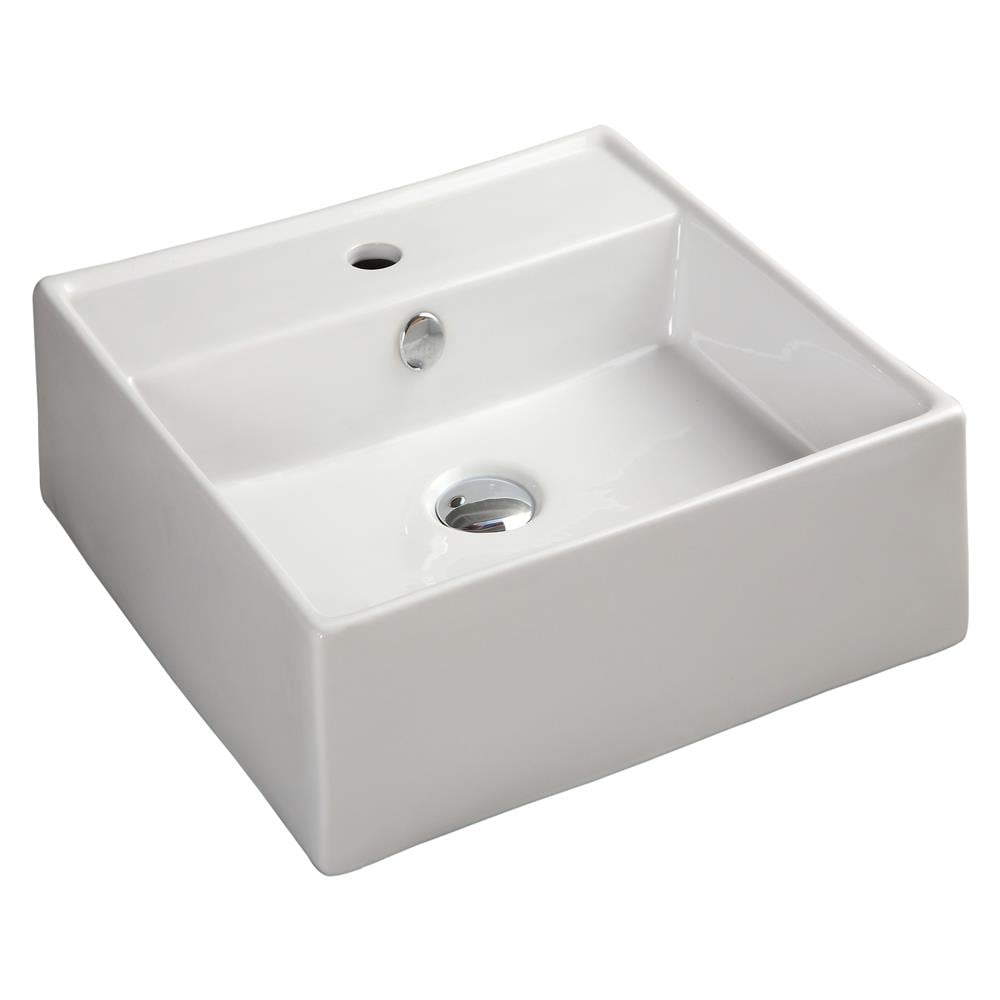 Lavabo Da Appoggio Ceramica Bianco Lavandino Lavello Arredo Bagno 2 Misure *** Misure : 51x46x16 Cm - Foto 1