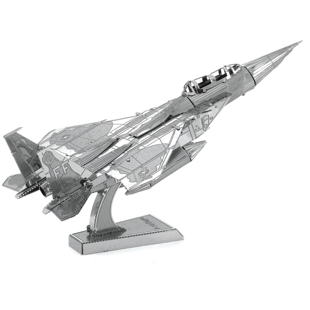 Metal Earth Boeing F-15 Eagle Puzzle Di Metallo 3d - Foto 1