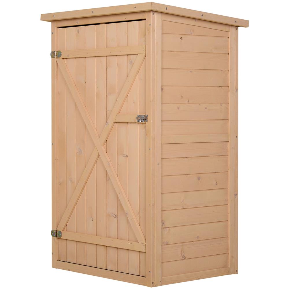 Capanno Attrezzi Da Esterno In Legno Abete Impermeabile 75x56x115 Cm - Foto 1