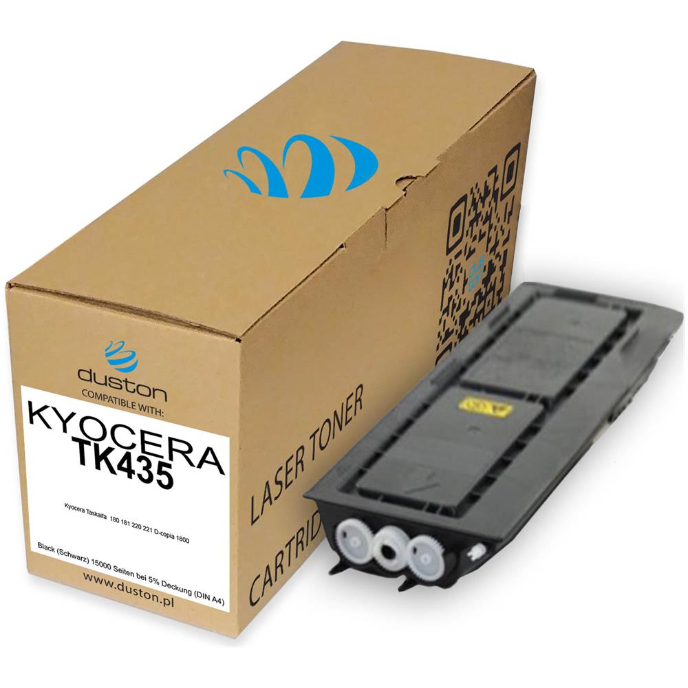 TONER COMPATIBILE - 2x Tk435, Tk-435 Negro Compatible Con Kyocera Taskalfa 180 181 220 221 - Foto 2