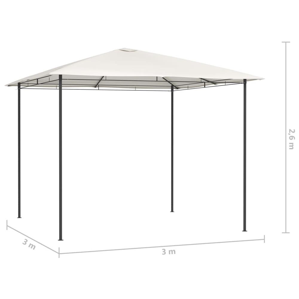Gazebo 3x3x2,6 M Crema 160 G / m? - Foto 4