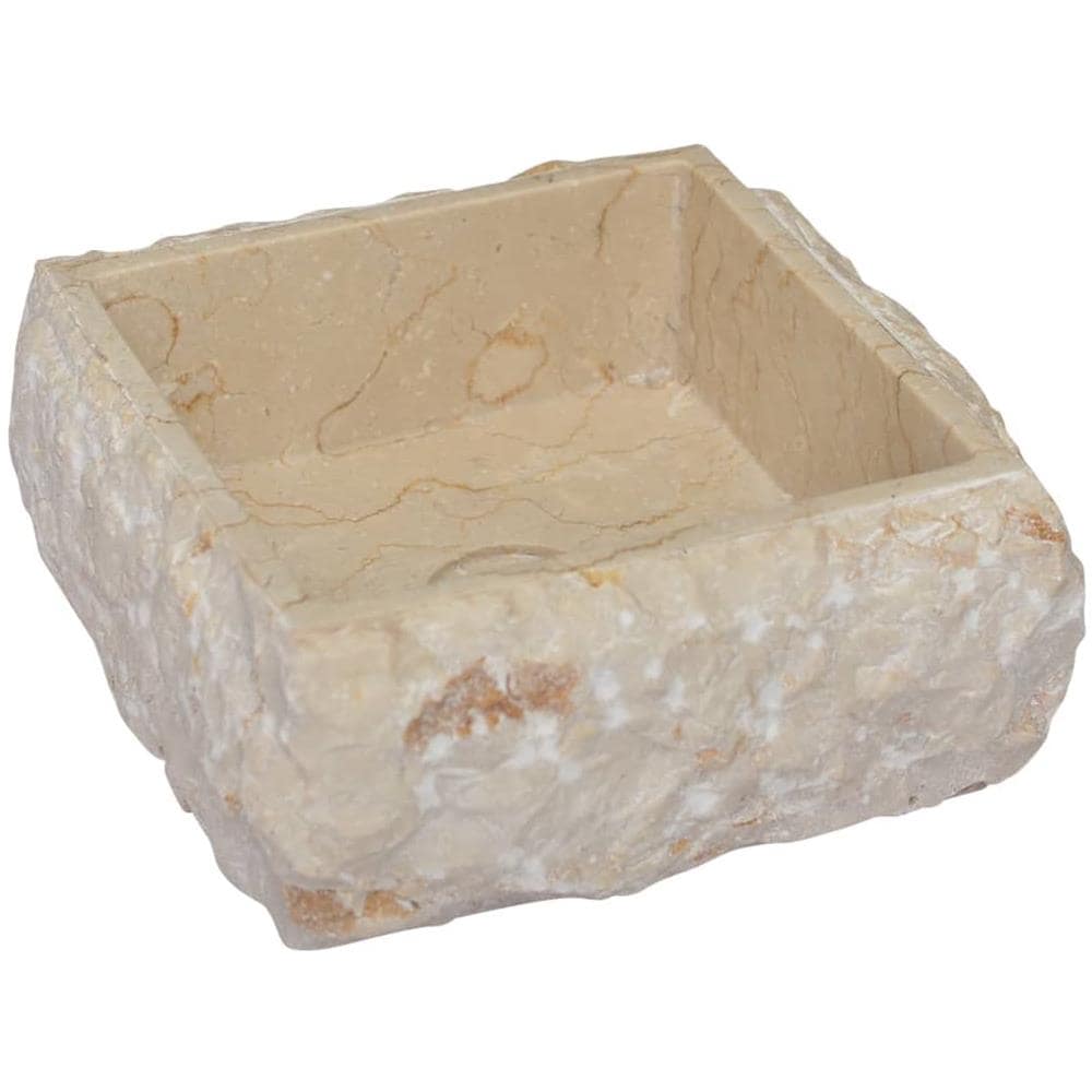Lavandino Crema 30x30x13 cm in Marmo - Foto 3