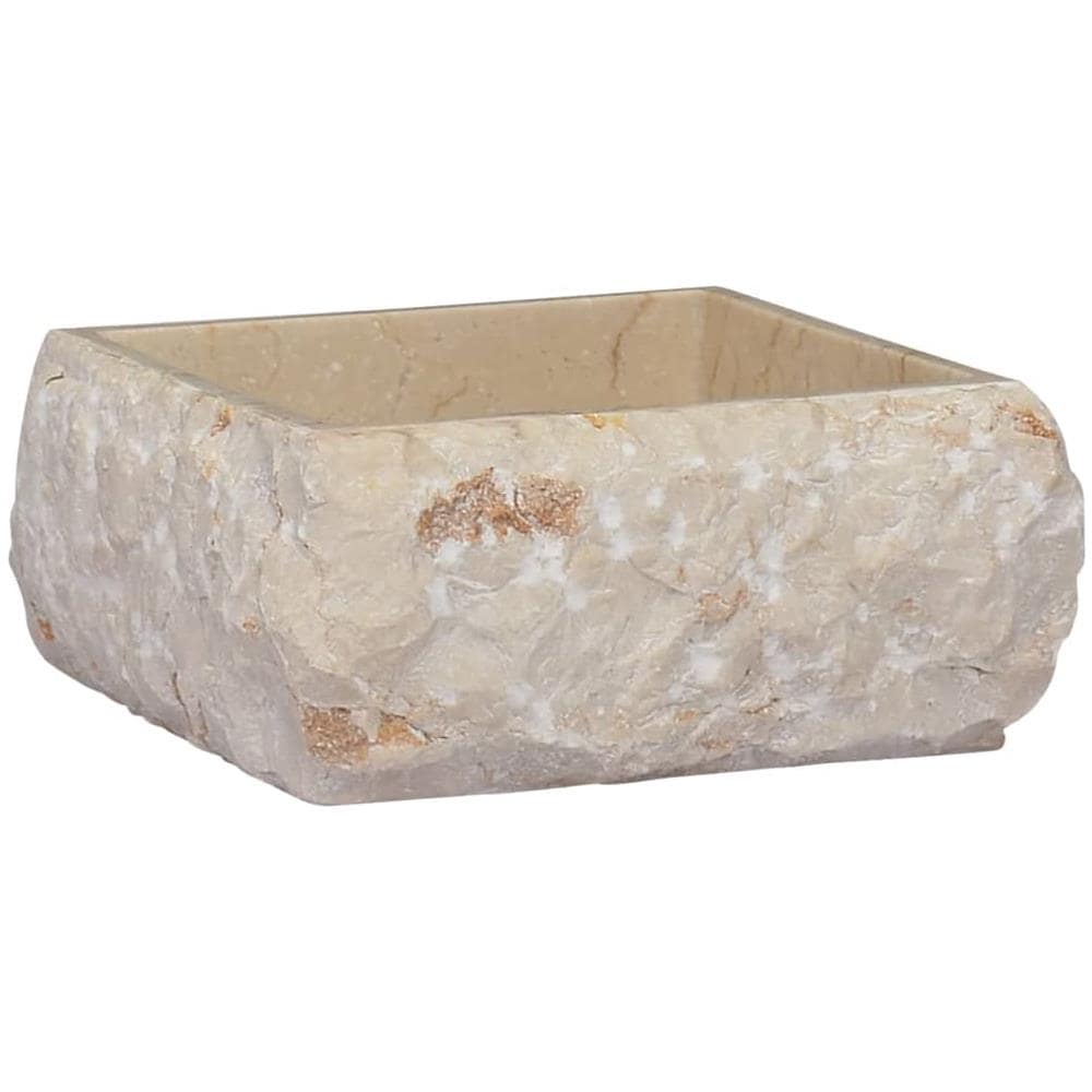 Lavandino Crema 30x30x13 cm in Marmo - Foto 1