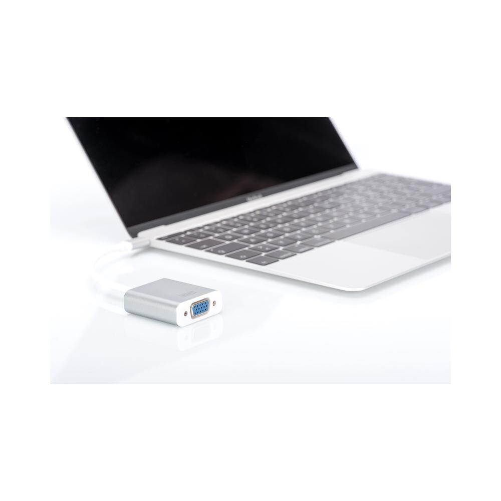 DA-70837 0.2m USB C VGA (D-Sub) Bianco cavo e adattatore video - Foto 2