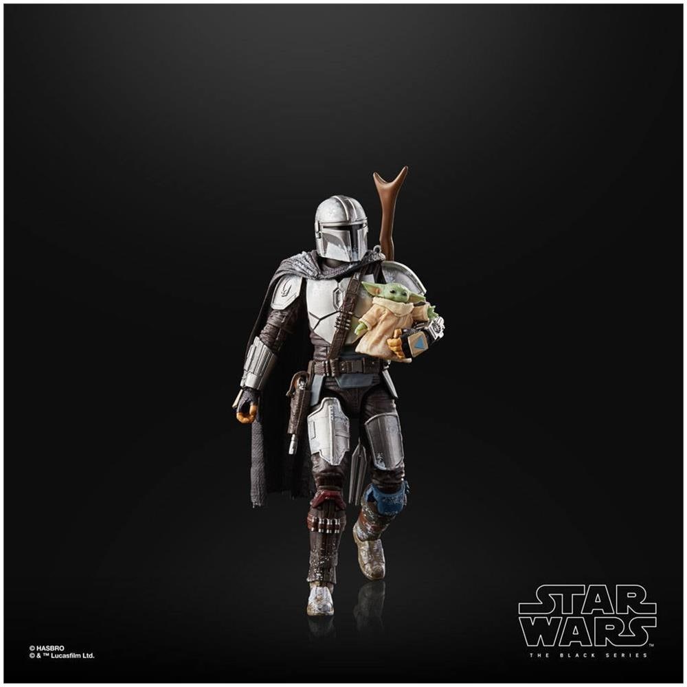 Star Wars The Mandalorian Black Series Action Figures 2021 Mandalorian & Grogu (maldo Kreis) 15 Cm - Foto 2