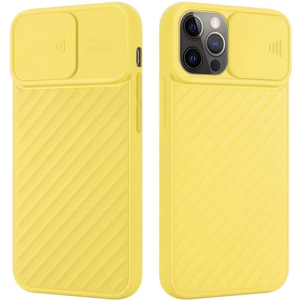 Custodia Compatibile Con Apple Iphone 13 Pro Max In Giallo Opaco - Coperchio Protettivo In Silicone Tpu Flessibile E Con Protezione Per La Fotocamera - Foto 1