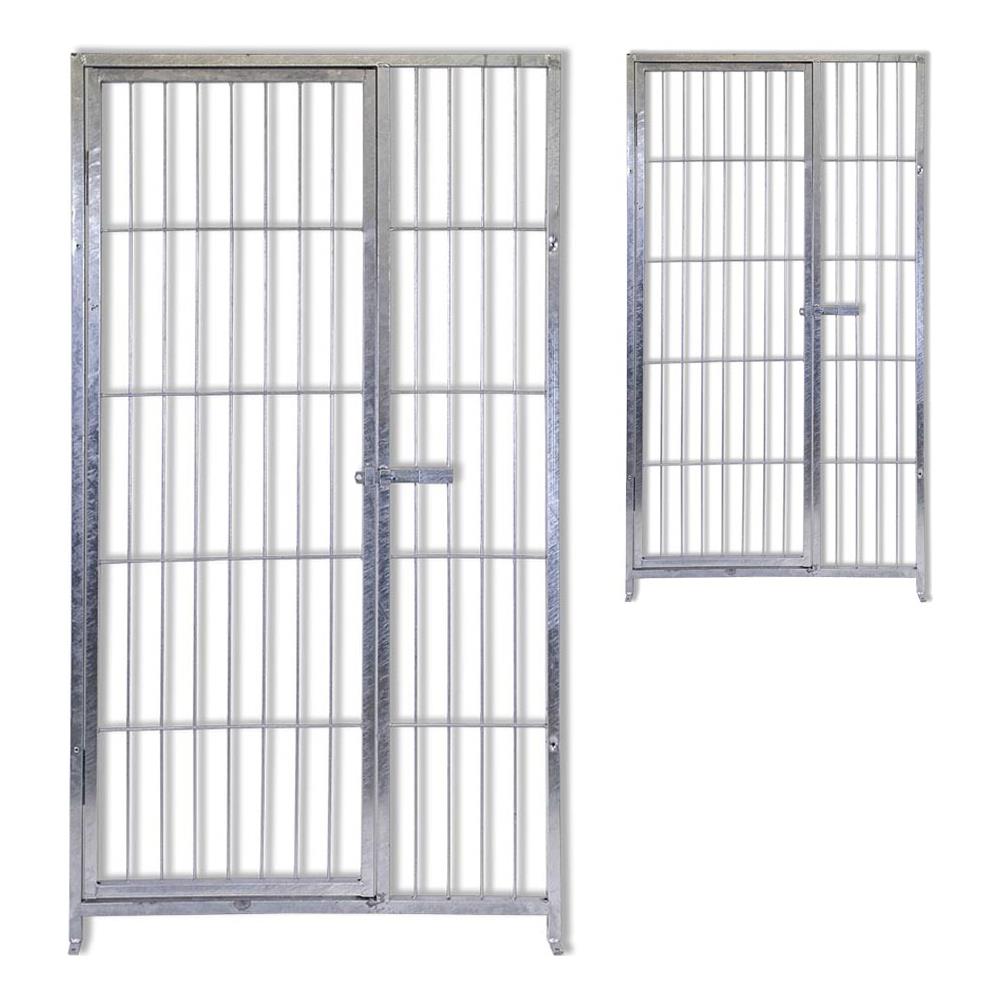 2 Pannelli Recinzione Con Porta Zincatura Elettrolitica Da 1xh 1,80 Metri - Foto 1