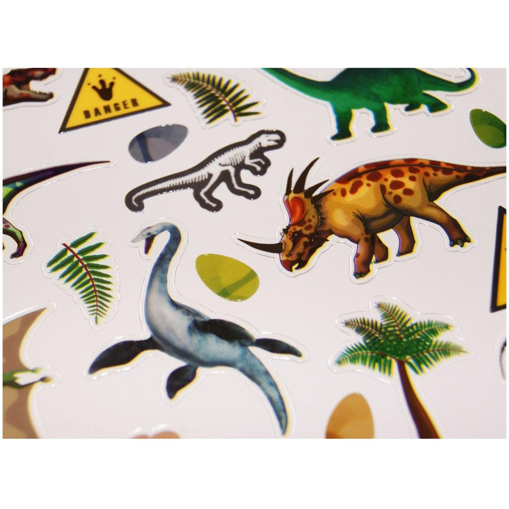 Adesivi - Dinosauri - Finitura Argento - Foto 1
